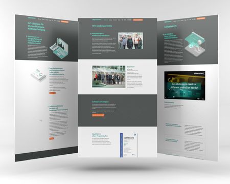 WordPress Website für Algorismic - Projekt Vorschau