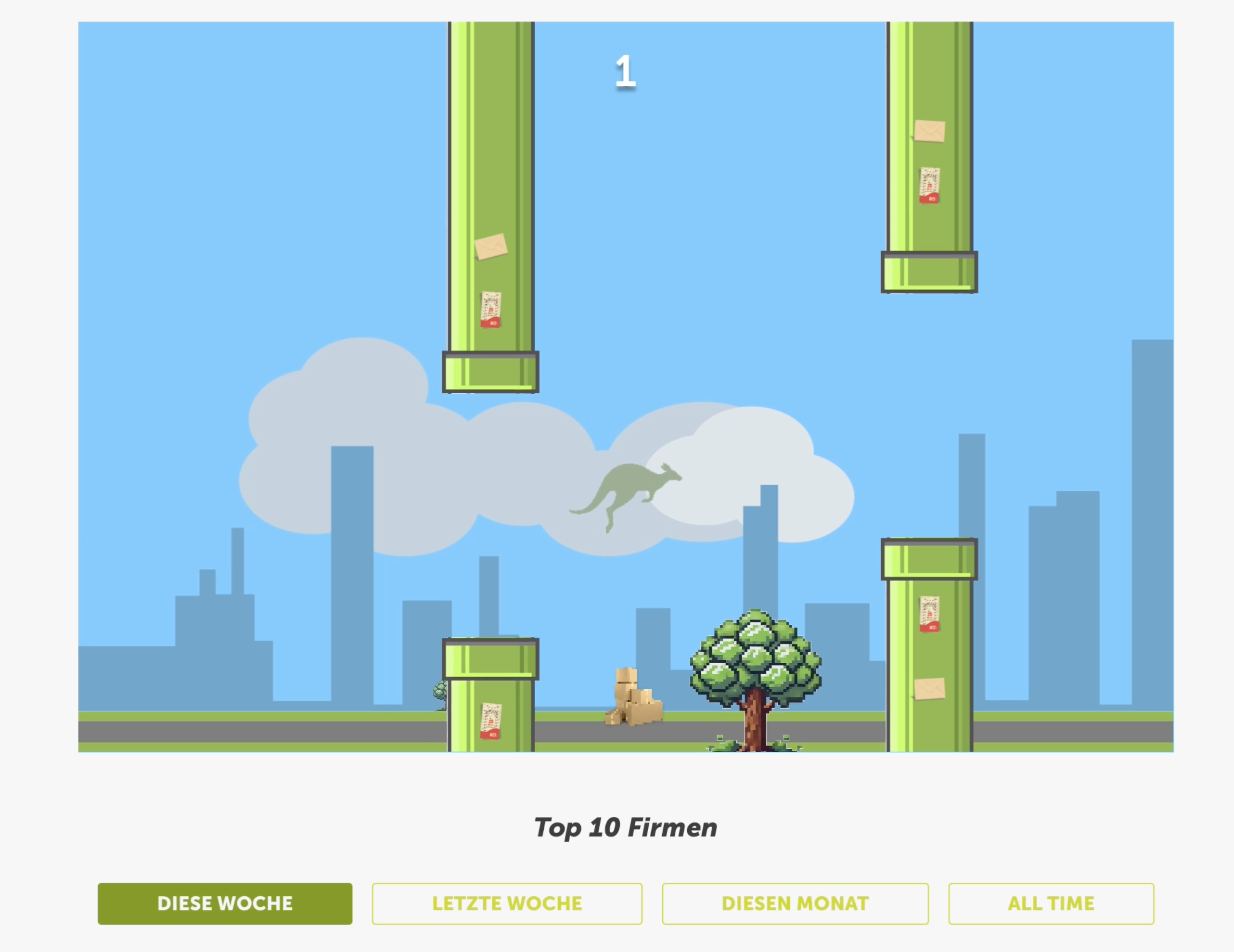 Flappy Känguru Gewinnspiel