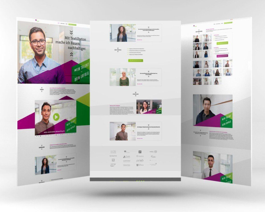 Landingpage mit Personas, klaren CTAs und schneller Umsetzung für Kampagnen