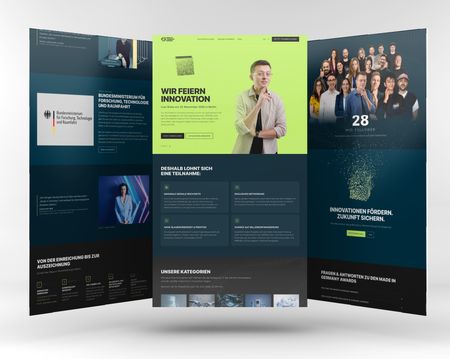 Made in Germany Awards Landingpage - Projekt Vorschau